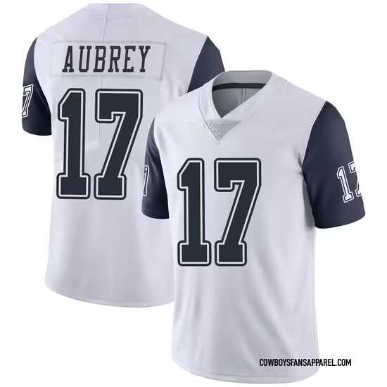 Men & Women & Youth Dallas Cowboys #17 Brandon Aubrey Limited White Color Rush Vapor Untouchable Jersey->dallas cowboys->NFL Jersey